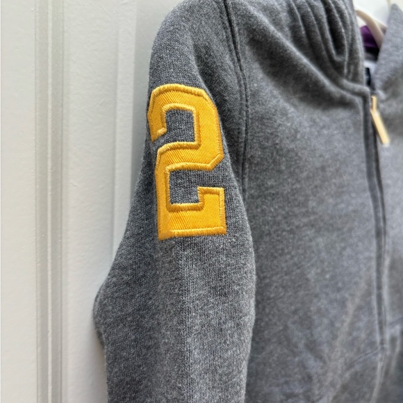 BNWOT Grey Polo Ralph Lauren girls (kids) size 6 full zip hoodie - Picture 5 of 5